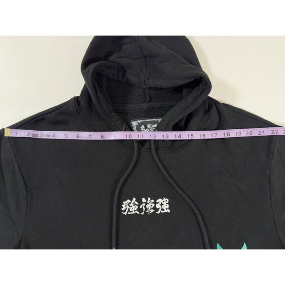 Blind Rooster Tiger Graphic Hoodie XXL Black Streetwear Japan Vibe - Picture 8 of 11